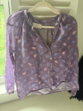 Xírena Long Sleeve Purple Top Size XS